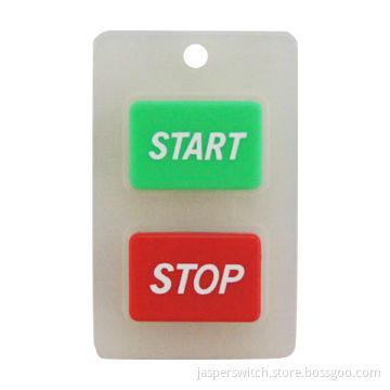 Silicone Rubber Keypad for Electronic Products with 2 Keys, Words Printing